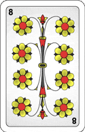 JASSKARTEN: Rosen 8